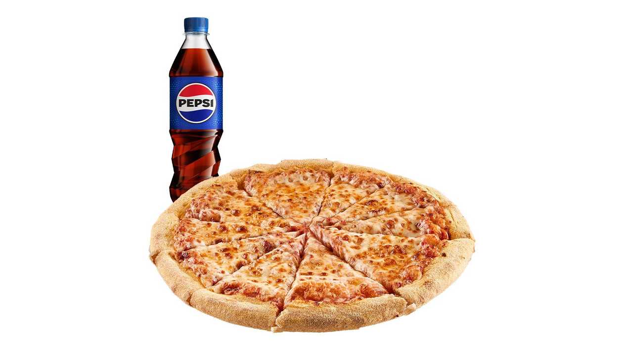 Średnia pizza + 0,5 l Pepsi - 15 zł taniej