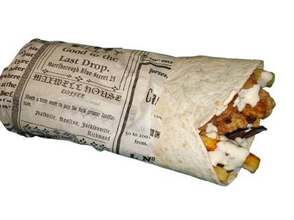 Crispy chilli chicken wrap