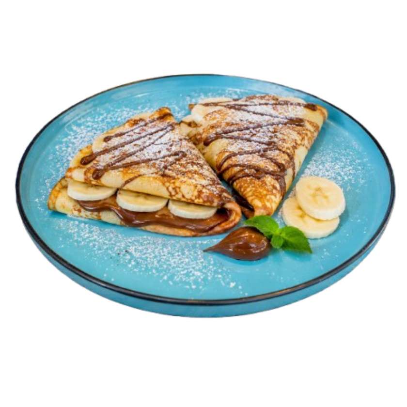 Nutella and Banana Crepes (2 pcs)