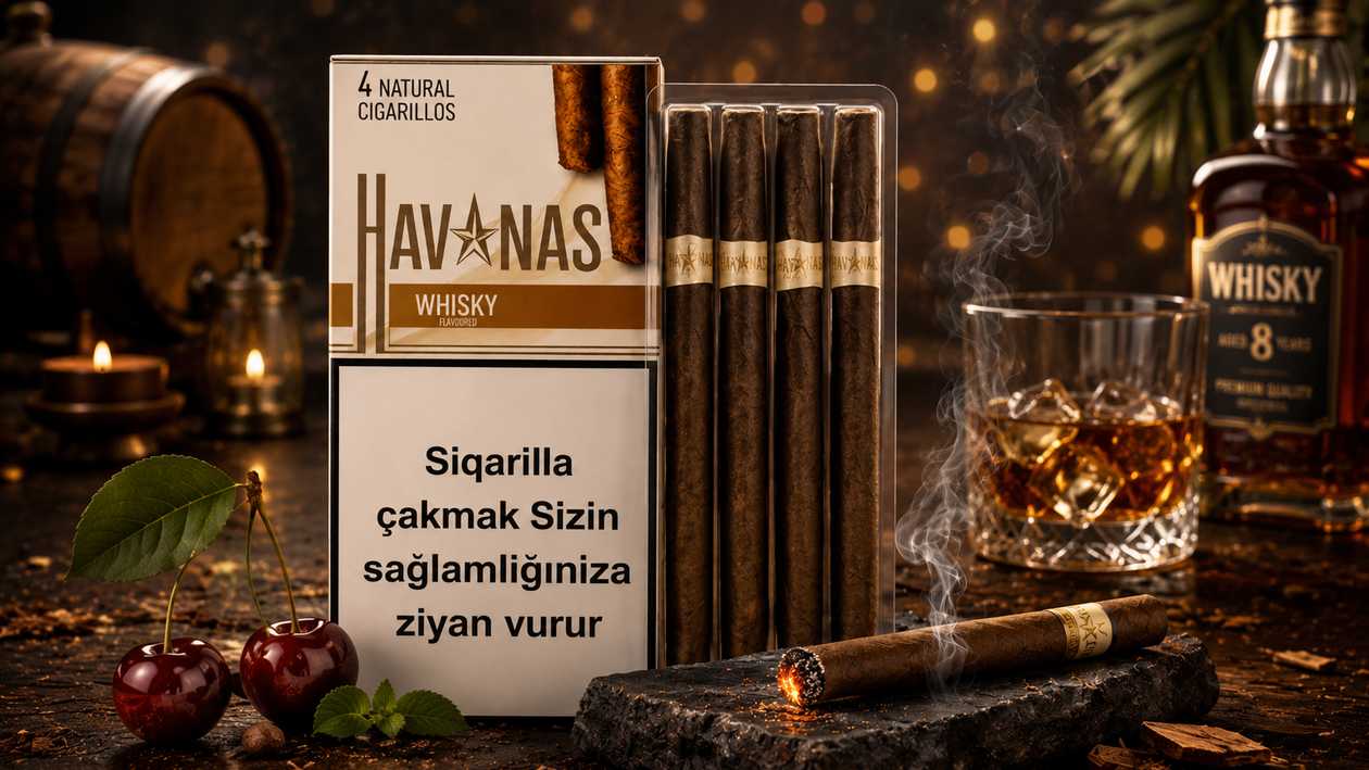 Siqarilla Havanas Whısky (4 ədədli qablaşdırma)