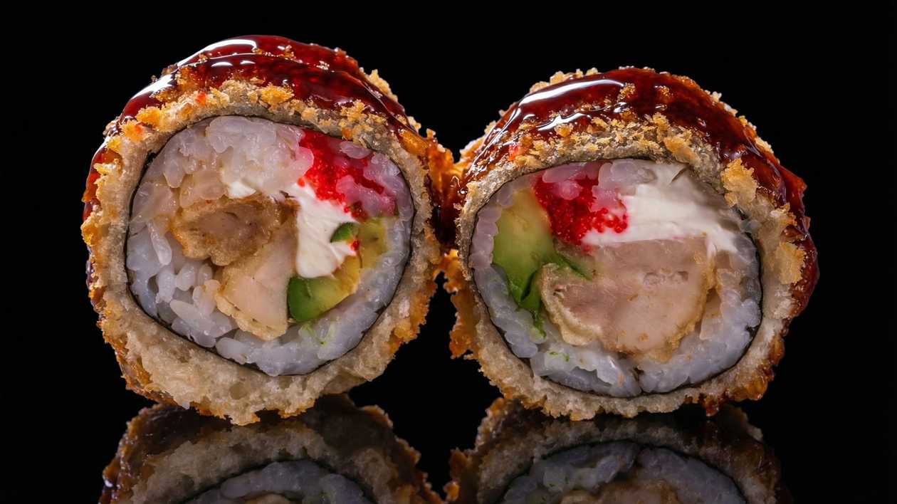 Chicken tempura maki