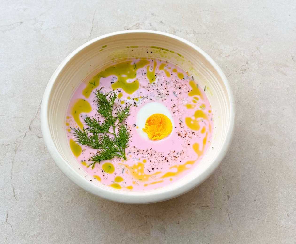 Окрошка з креветкою