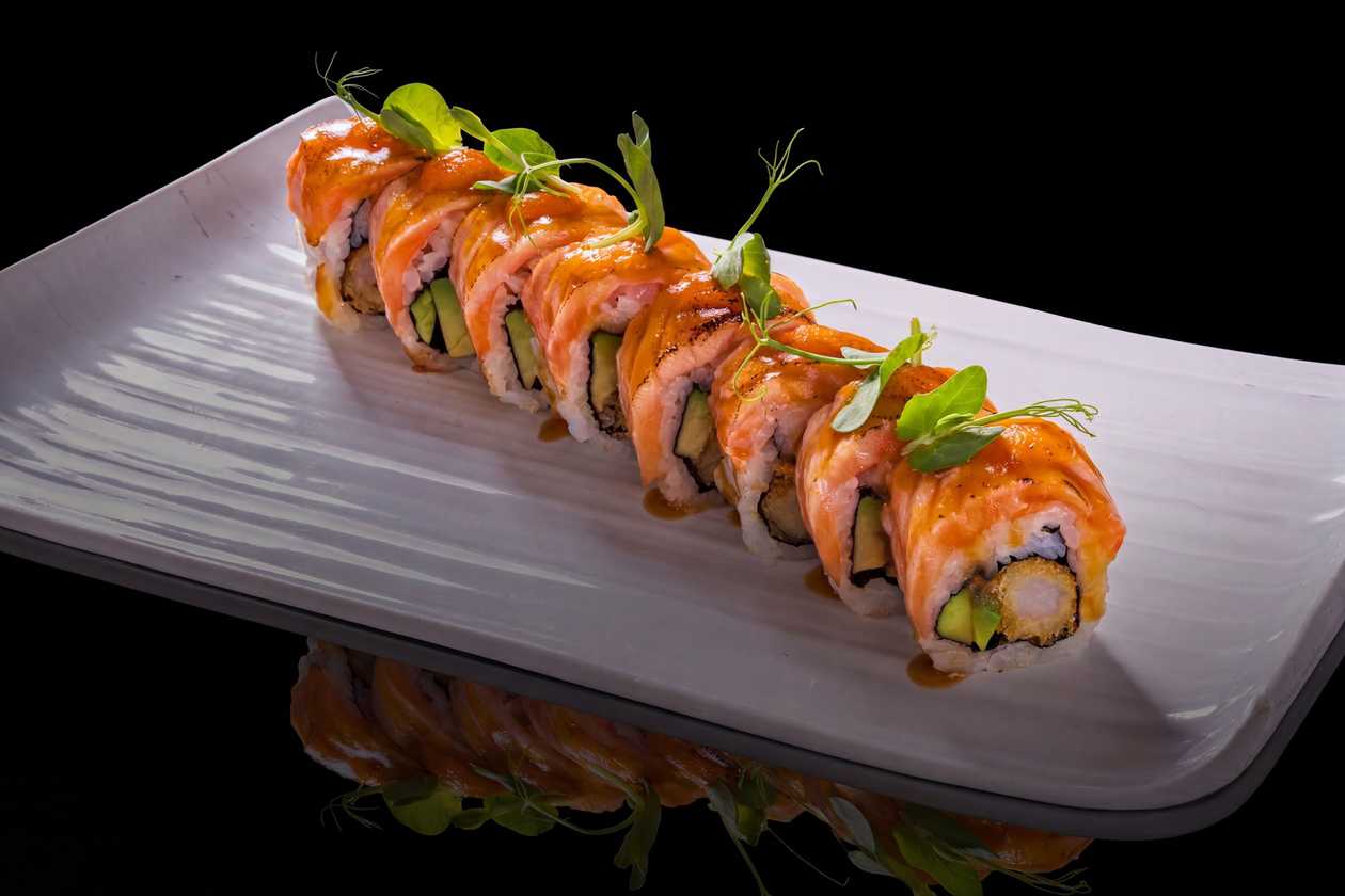 Sizzling sake dragon