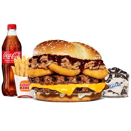 Menu Completo Pulled Pork & Onion Double Carne