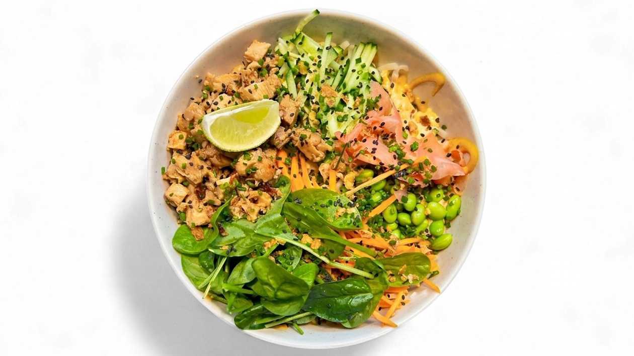 NEW! Teriyaki Chicken and Rice Noodle Bowl