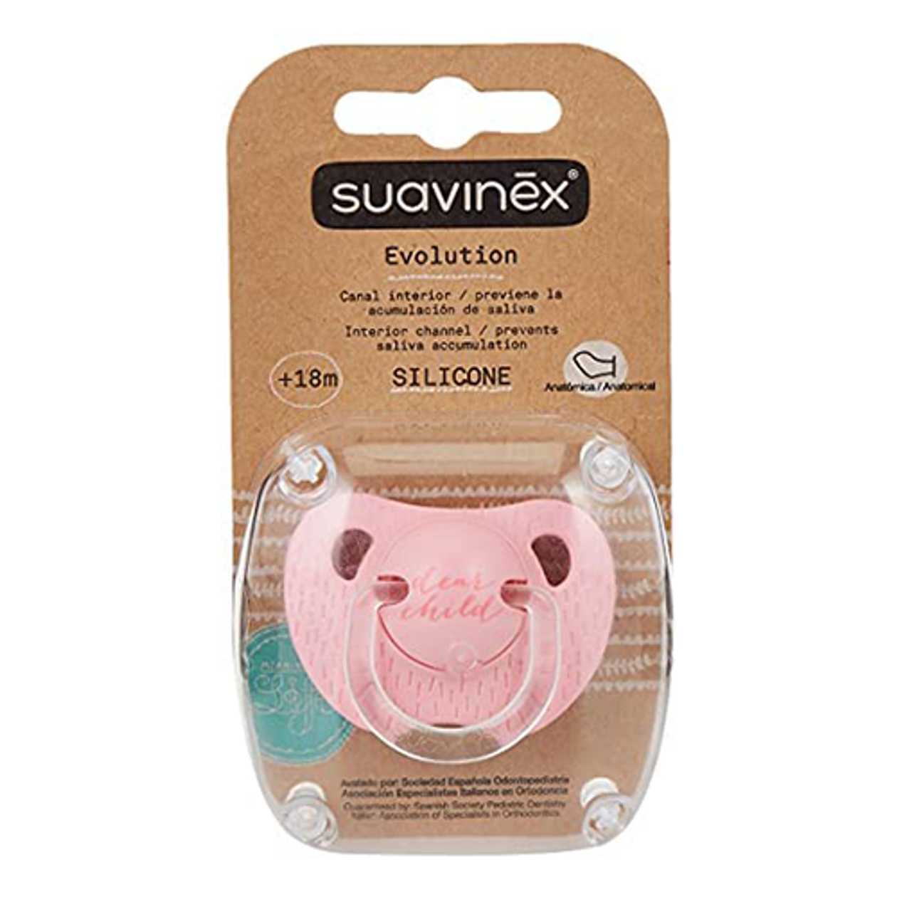 Suavinex - Anatomical Silicone Teether Pink /18m+/ 0358 #1