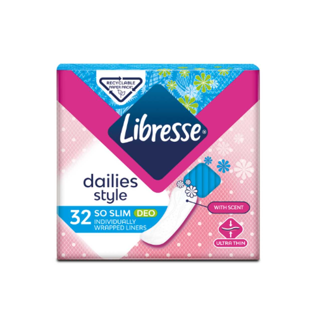 Libresse - Daily Slim Sanitary Pads with Fragrance /0.5 oz/ 5099 #32