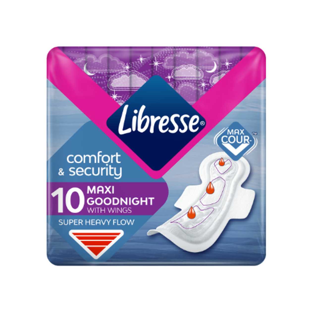 Libresse - Hygiene Pad Inv ComfortSecurity Maxi Night /6 pcs/ 6474 #10