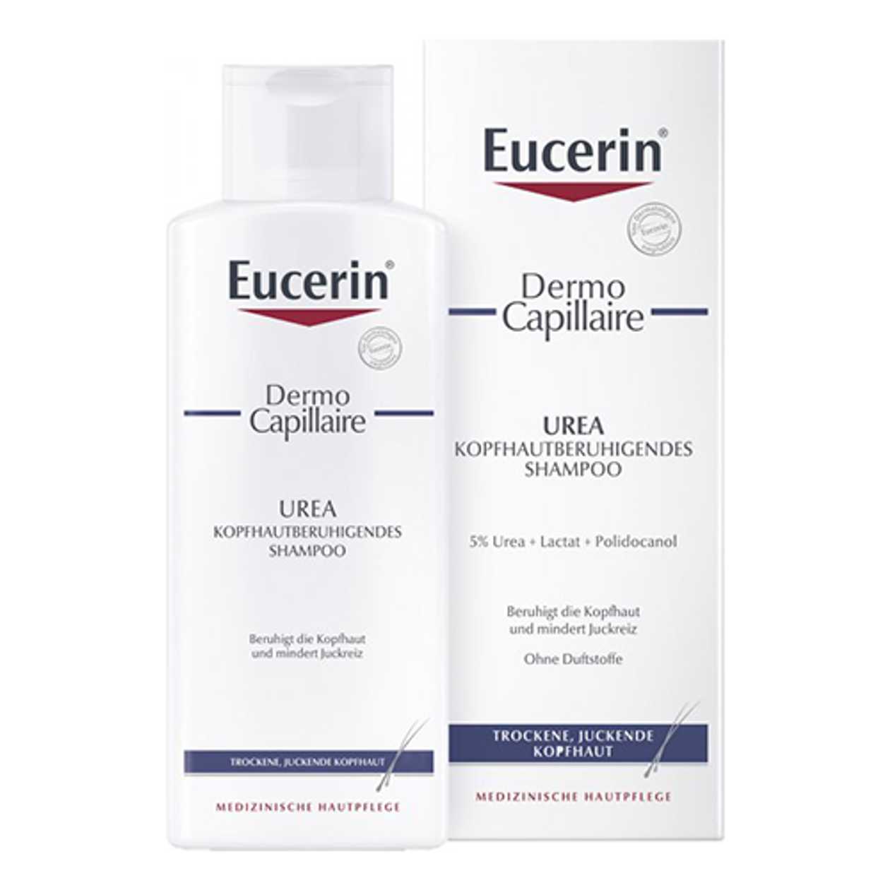 Eucerine - Dermocapillary Shampoo 5% Urea for Itchy, Moisturizing Dry Hair /3 years+/ 250ml 69657/7535