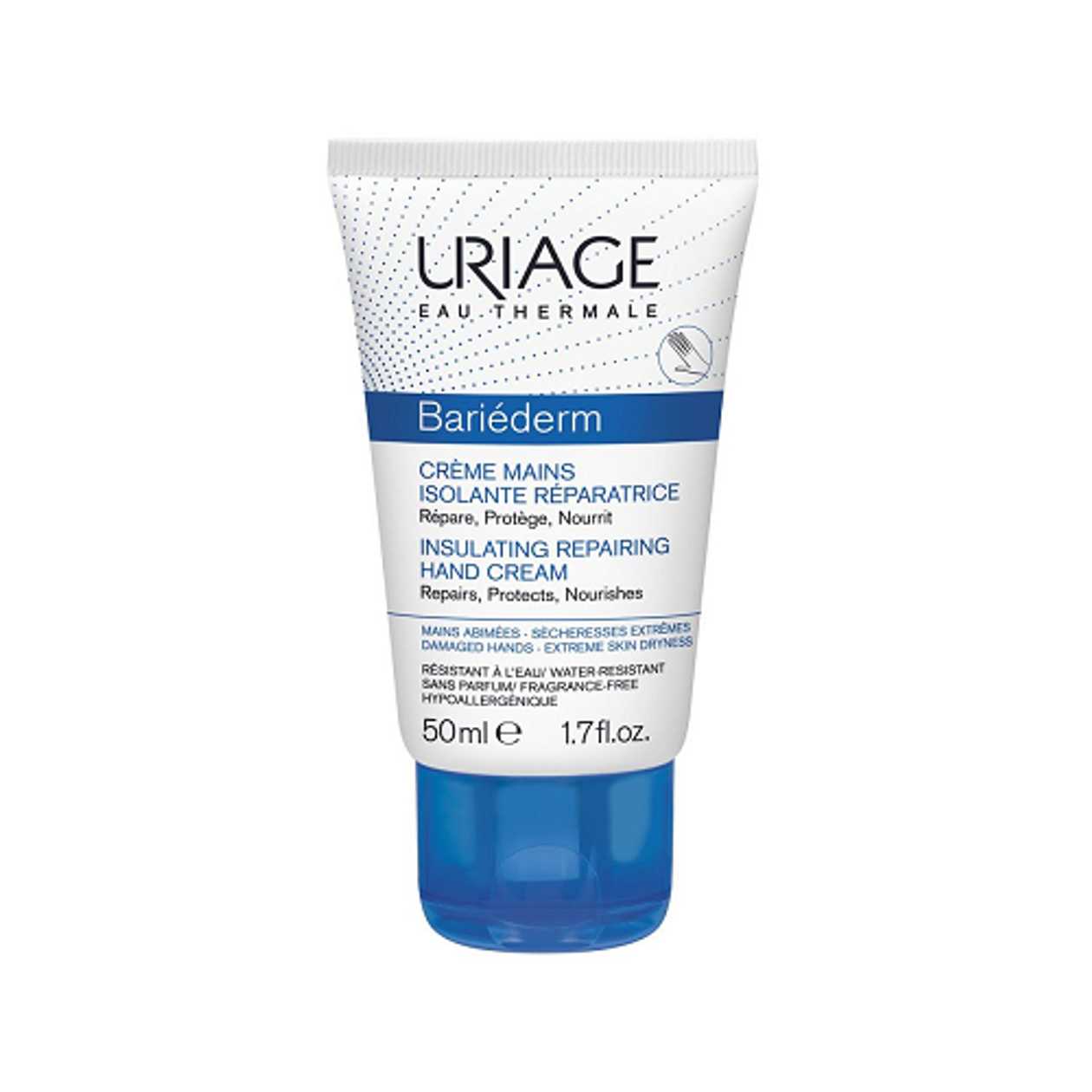 Uriage - Bariederm Restorative Hand Cream, Waterproof 50ml 4728