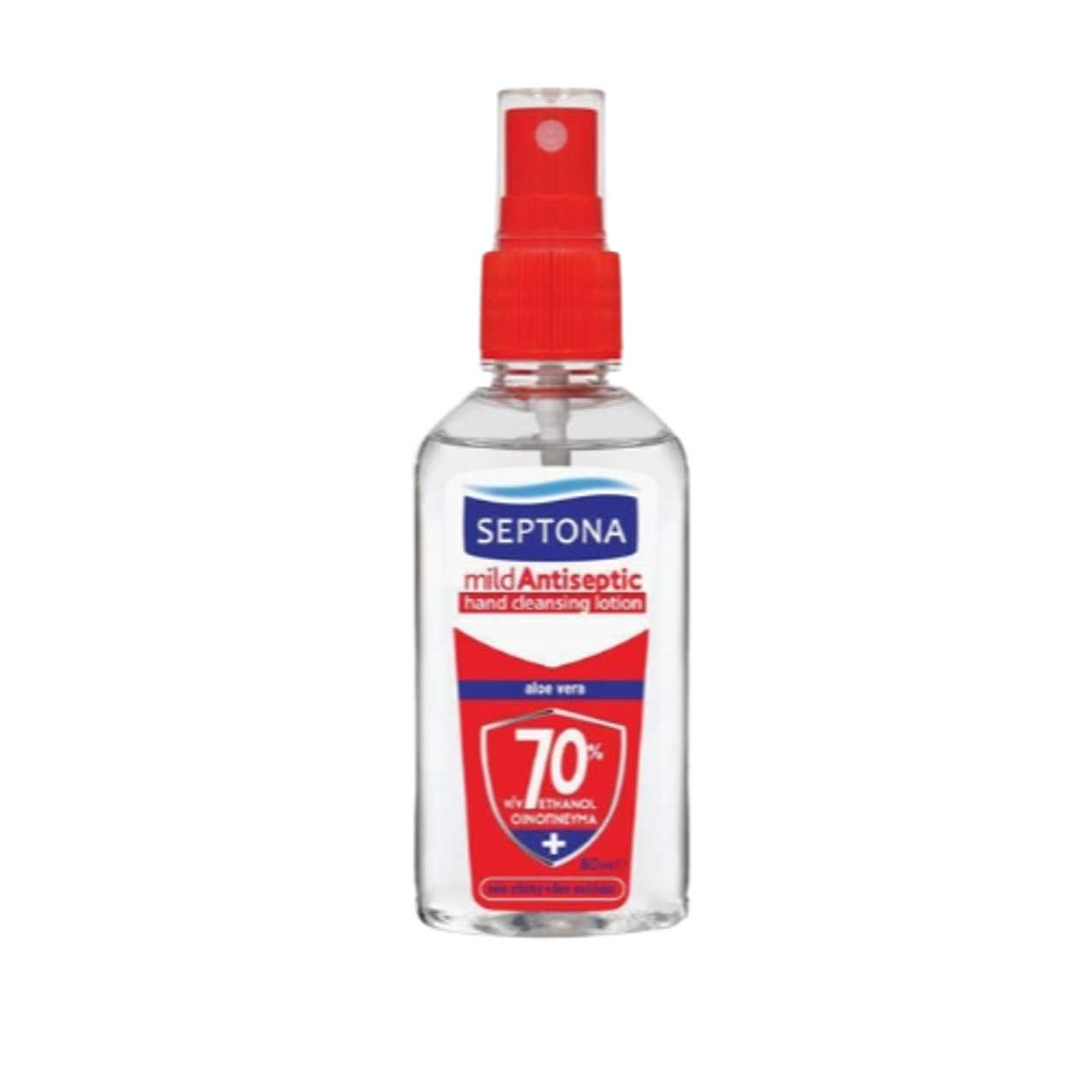 Septona - Antibacterial Hand Solution Aloe Spray 70% 80ml 0073 #1