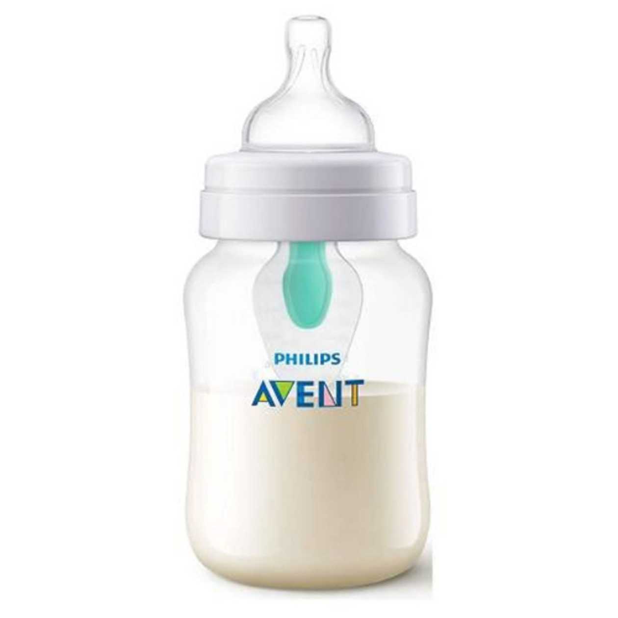 Avent - Plastic Bottle with Anti-Colic Valve /1 Month+/ 260ml 813/14 2810