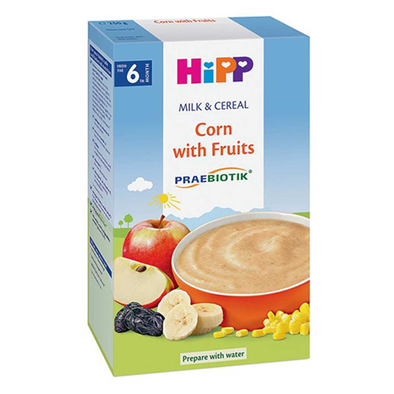 Hipp - Milk Porridge with Corn Fruit /6 months+/ 250g 2953/2953-02