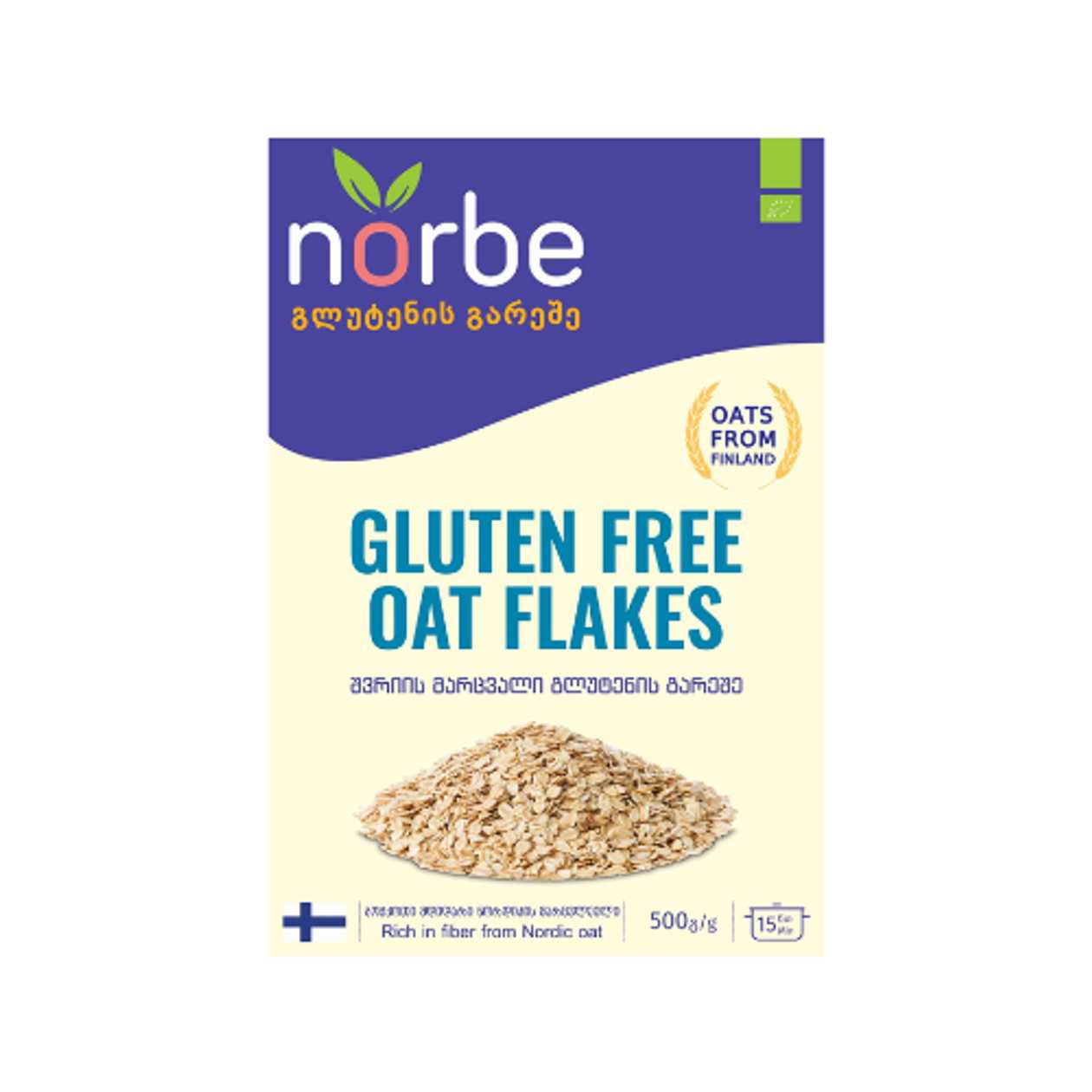 Norbi - Gluten-Free Large Grain Oatmeal /1 year+/ 500g 0073
