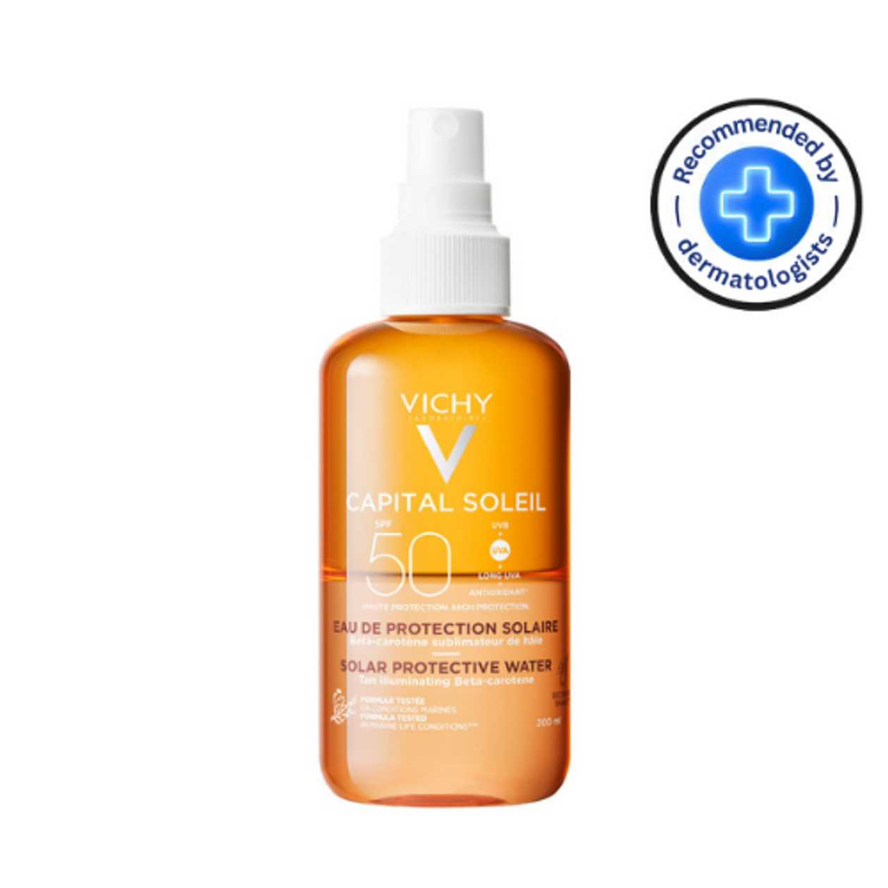 Vichy Capital Soleil Sun Protection SPF50 Tanning Spray Activator Two-Phase 200ml 5152