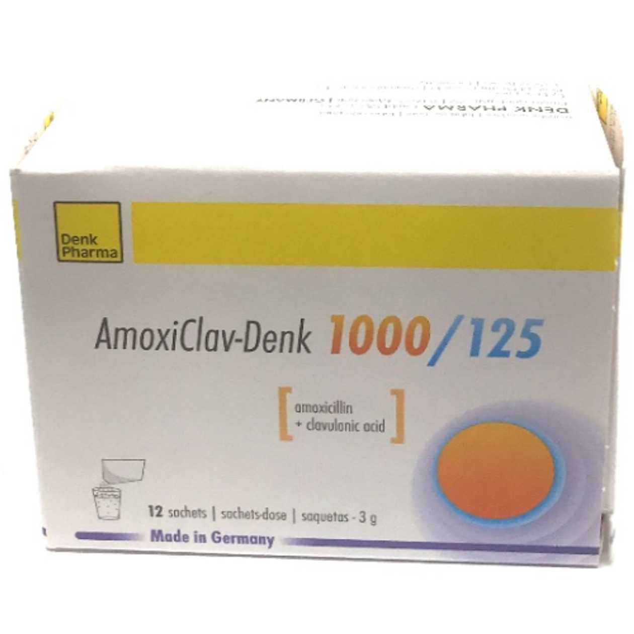 Amoxiclav Denki Powder for Suspension Preparation 1000mg + 125mg Pack #12