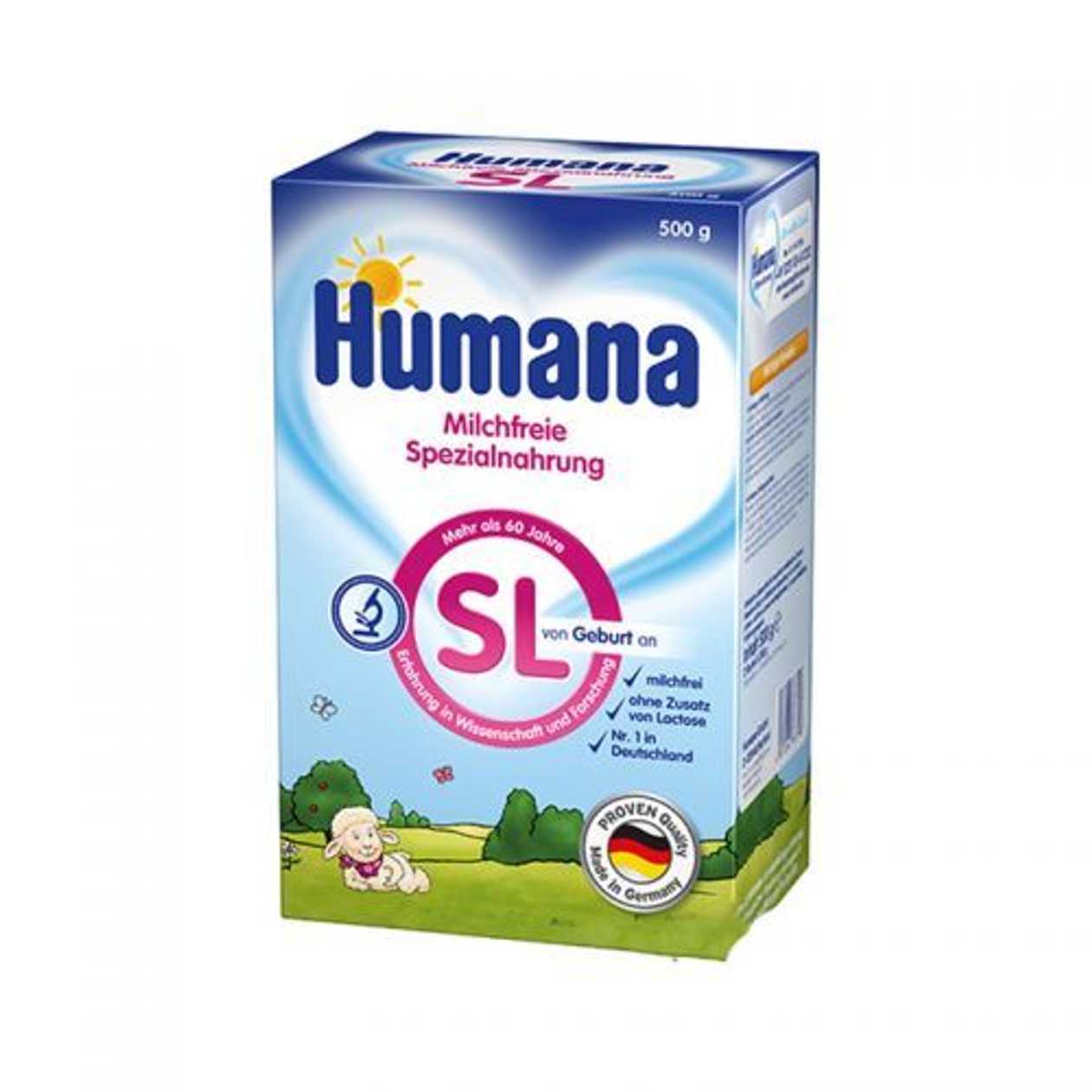 Humana - Infant Formula SL /0 months+/ 500g 7309/7798/0560/0559
