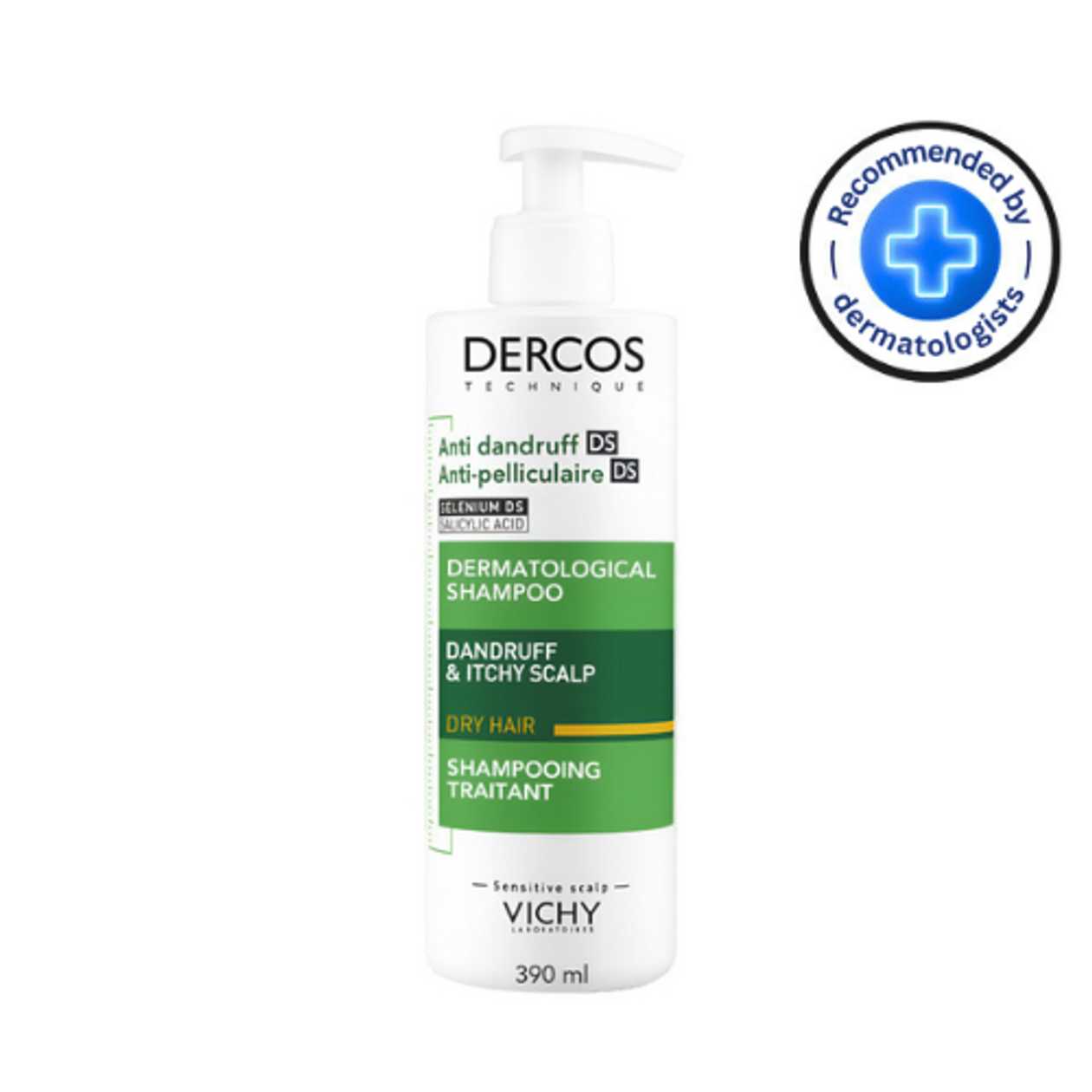 Vichy - Dercos Anti-Dandruff Shampoo for Dry Hair 390ml 2799