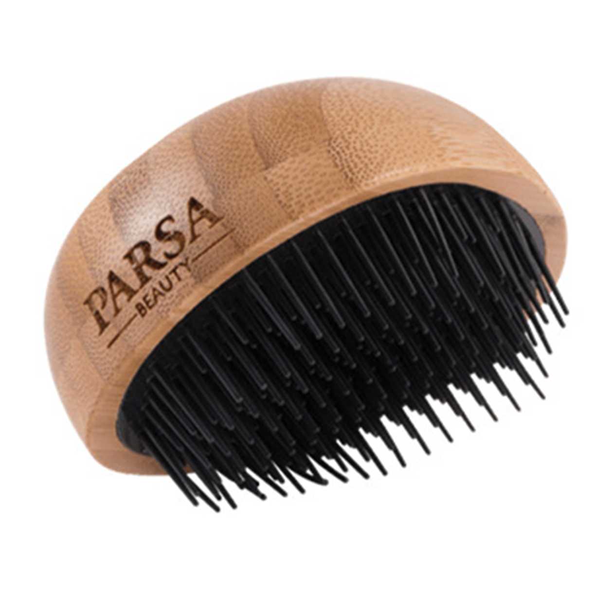 Bamboo Comb with Silicone Bristles Travel 77608