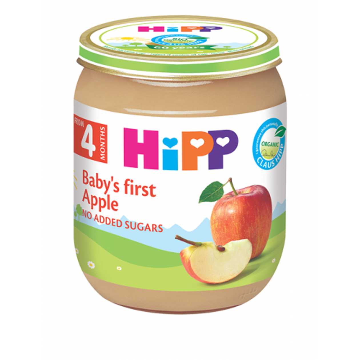 Hipp - Apple Fruit Puree /4 months+/ 125g 4233-01/4233-02