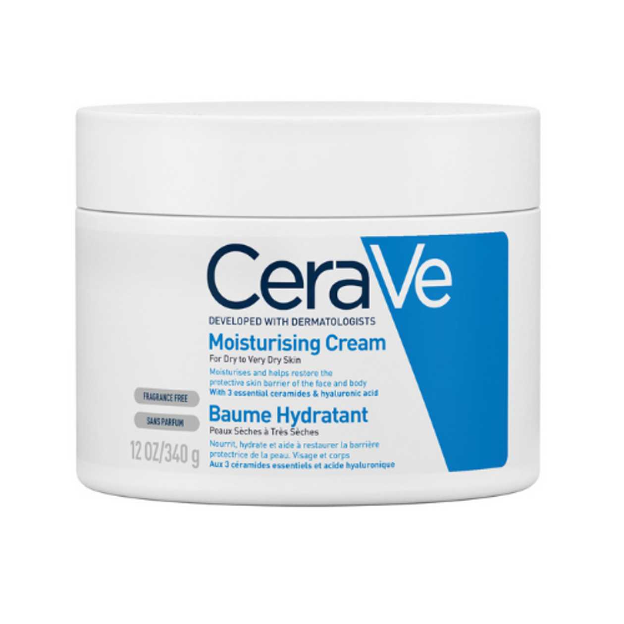 CeraVe - Hydrating Face/Body Cream for Dry/Very Dry Skin 340g 7227
