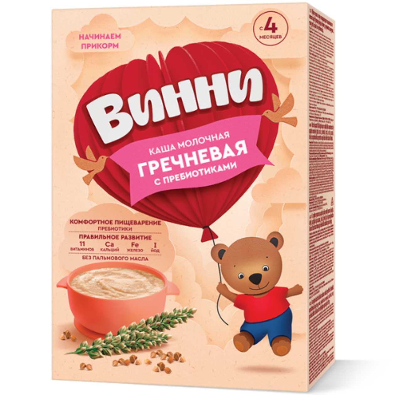 Vini - Milk Porridge with Prebiotics /4 months+/ 200g 4633/4831