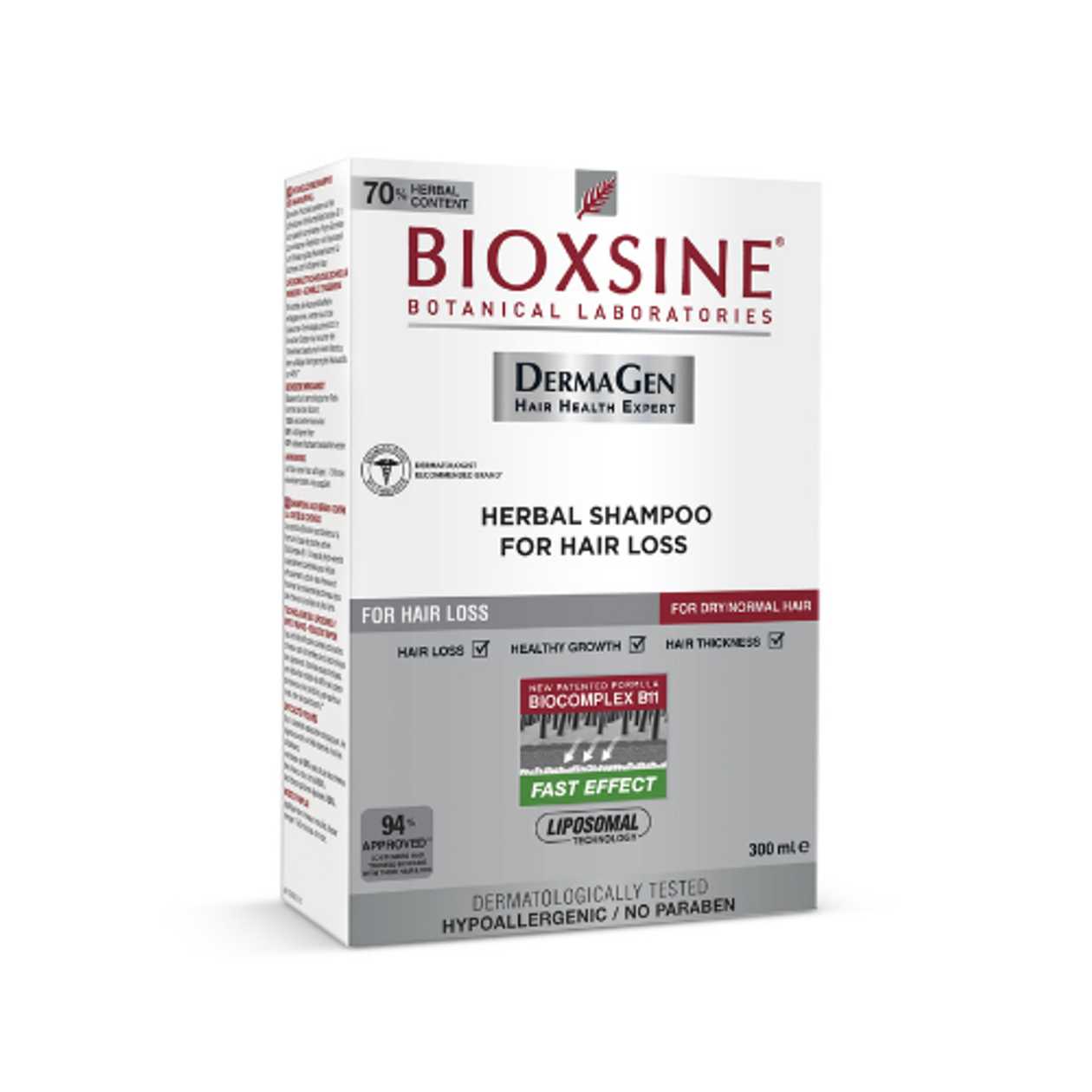 Bioksin - Classic Shampoo for Hair Loss Prevention for Dry/Normal Hair 300ml 0338/7777/0277