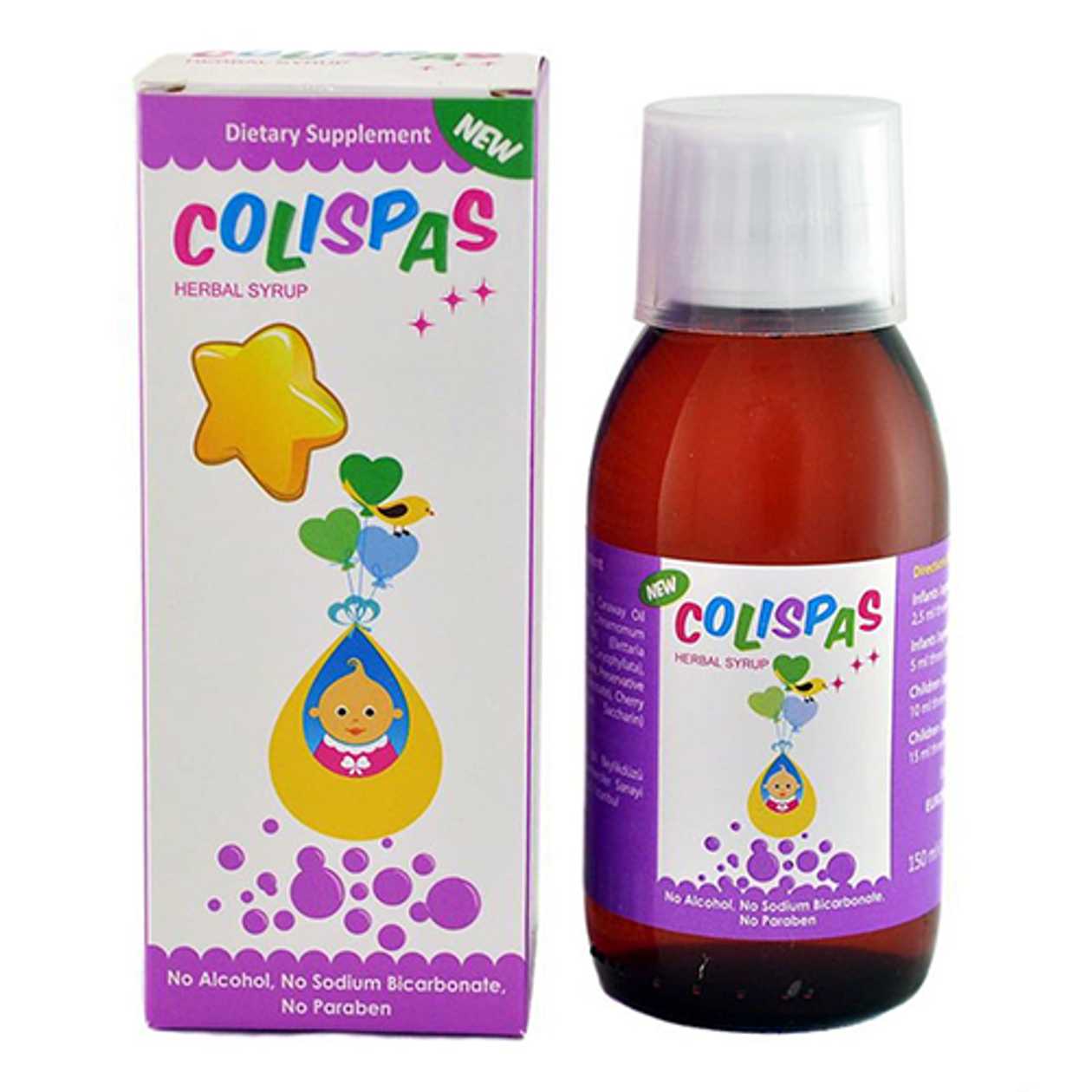 Colispas Syrup 150ml Bottle #1
