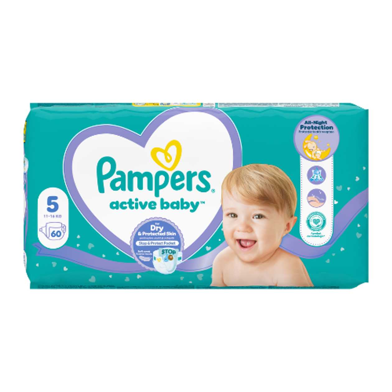 Pampers - Baby Diaper Size 5 (11-16 kg) Junior 4747/8410 #60