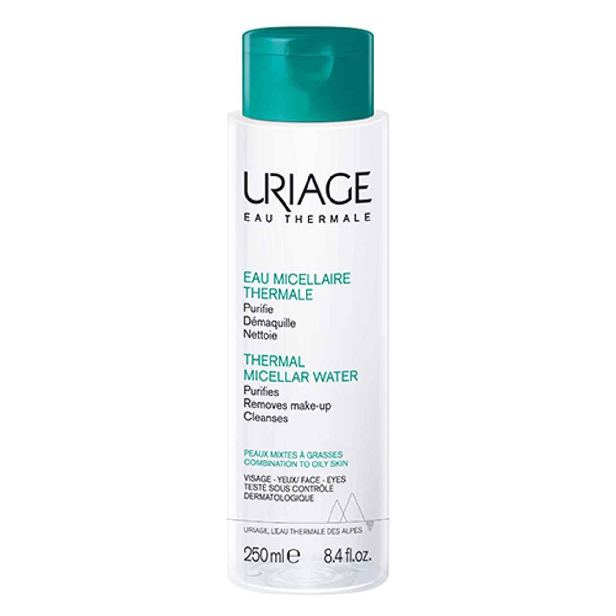 Uriage - Micellar Water for Face/Decollete/Eyes, No Rinsing, Combination Skin 250ml 3660/9358