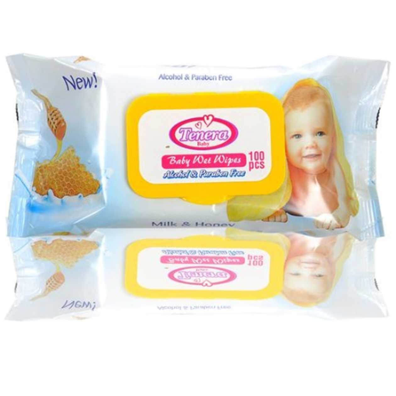 Tenere - Baby Wet Wipes with Milk and Honey 1054/1030 #100