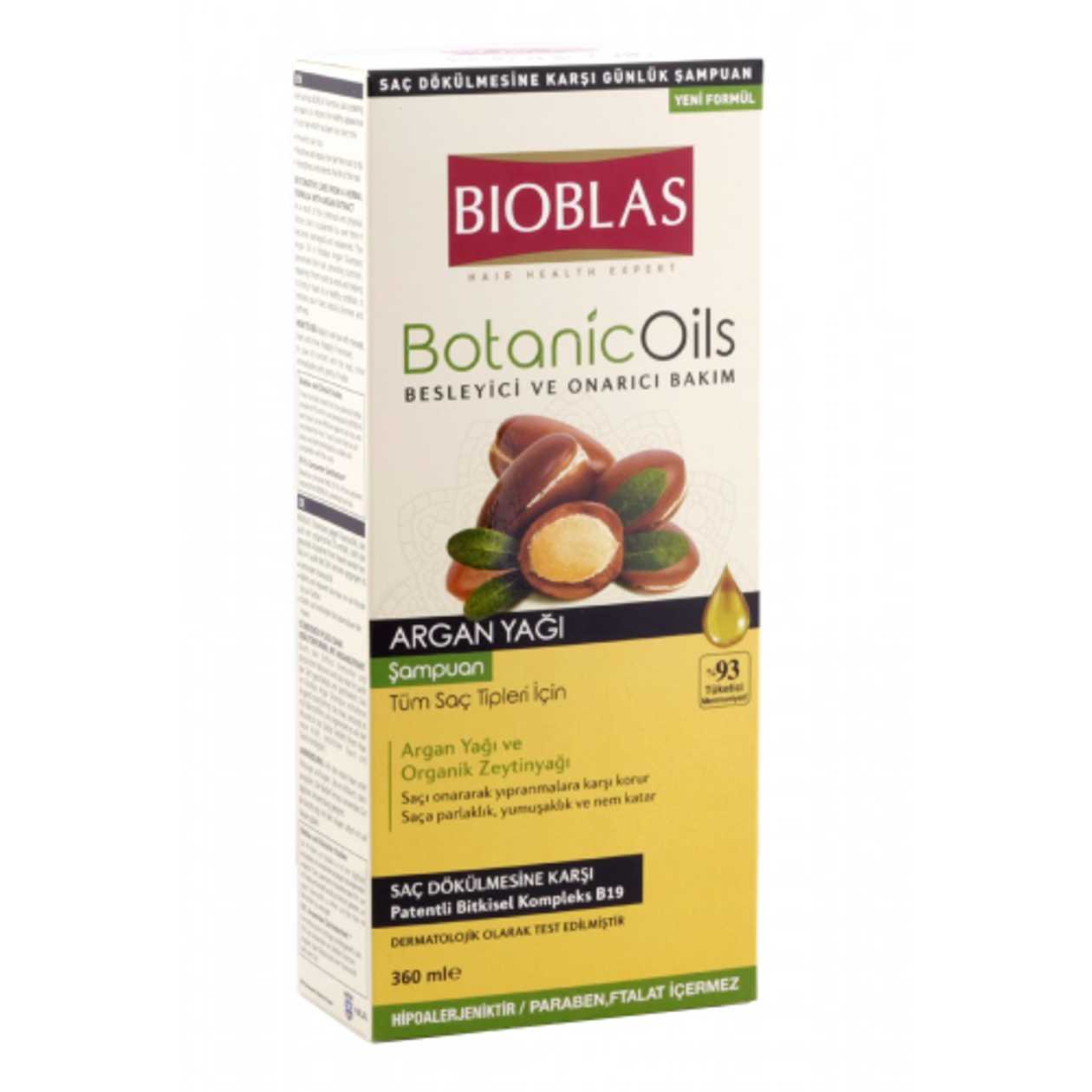 Bioblas - Anti-Hair Loss Shampoo with Nourishing Argan Oil for All Hair Types 360ml 7371