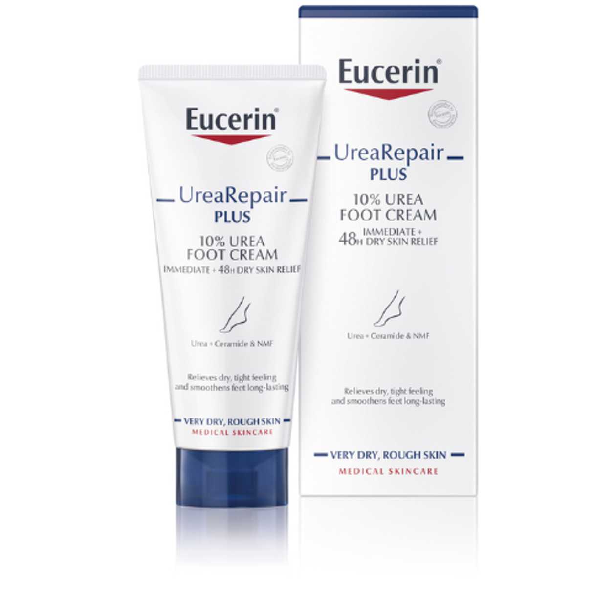 Eucerin - UreaRepair Plus 10% Urea Foot Cream 48h Intensive Moisturizer for Dry, Rough Skin 100ml 2206