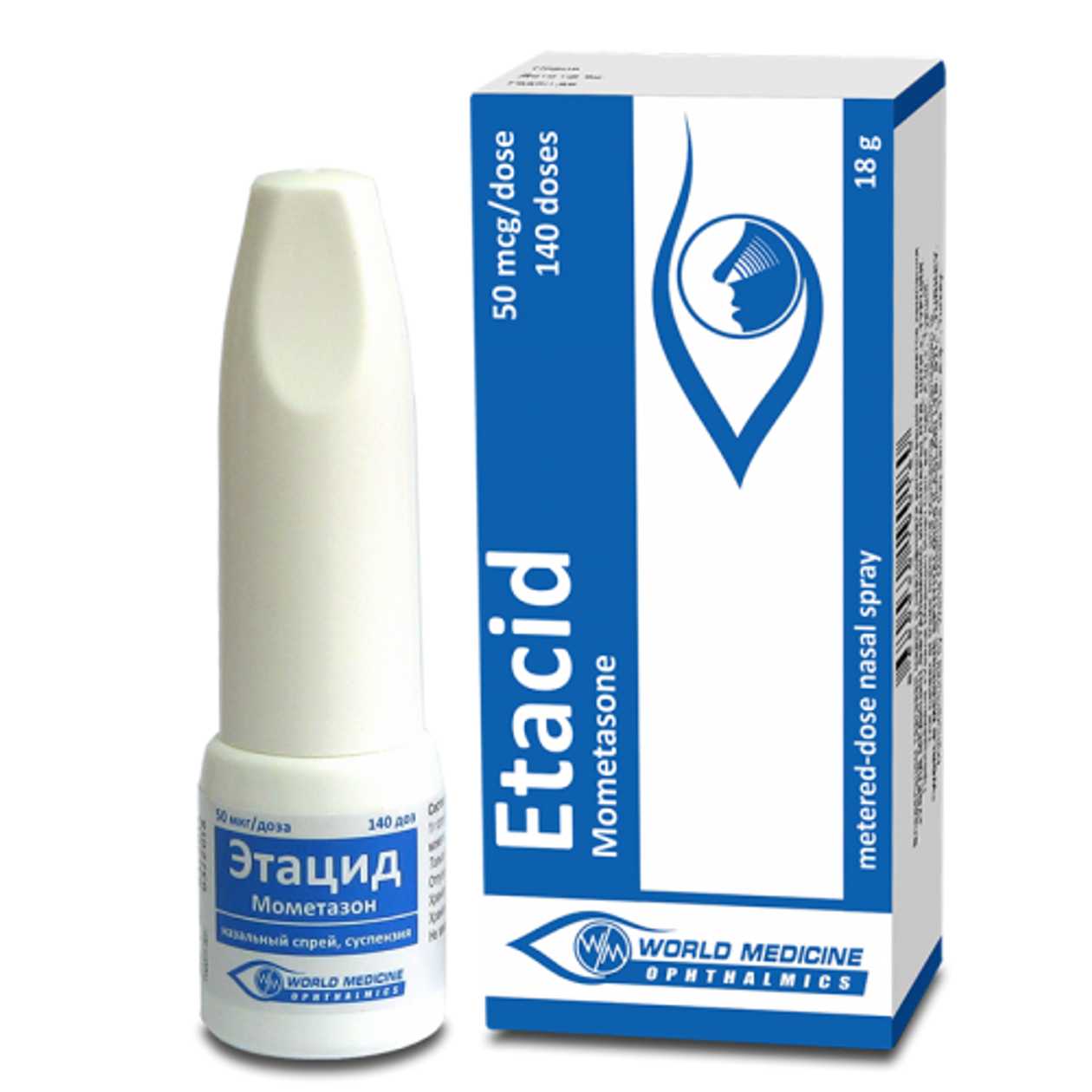 Etacide Nasal Spray 50mcg/1 Dose 18g/140 Doses Bottle #1