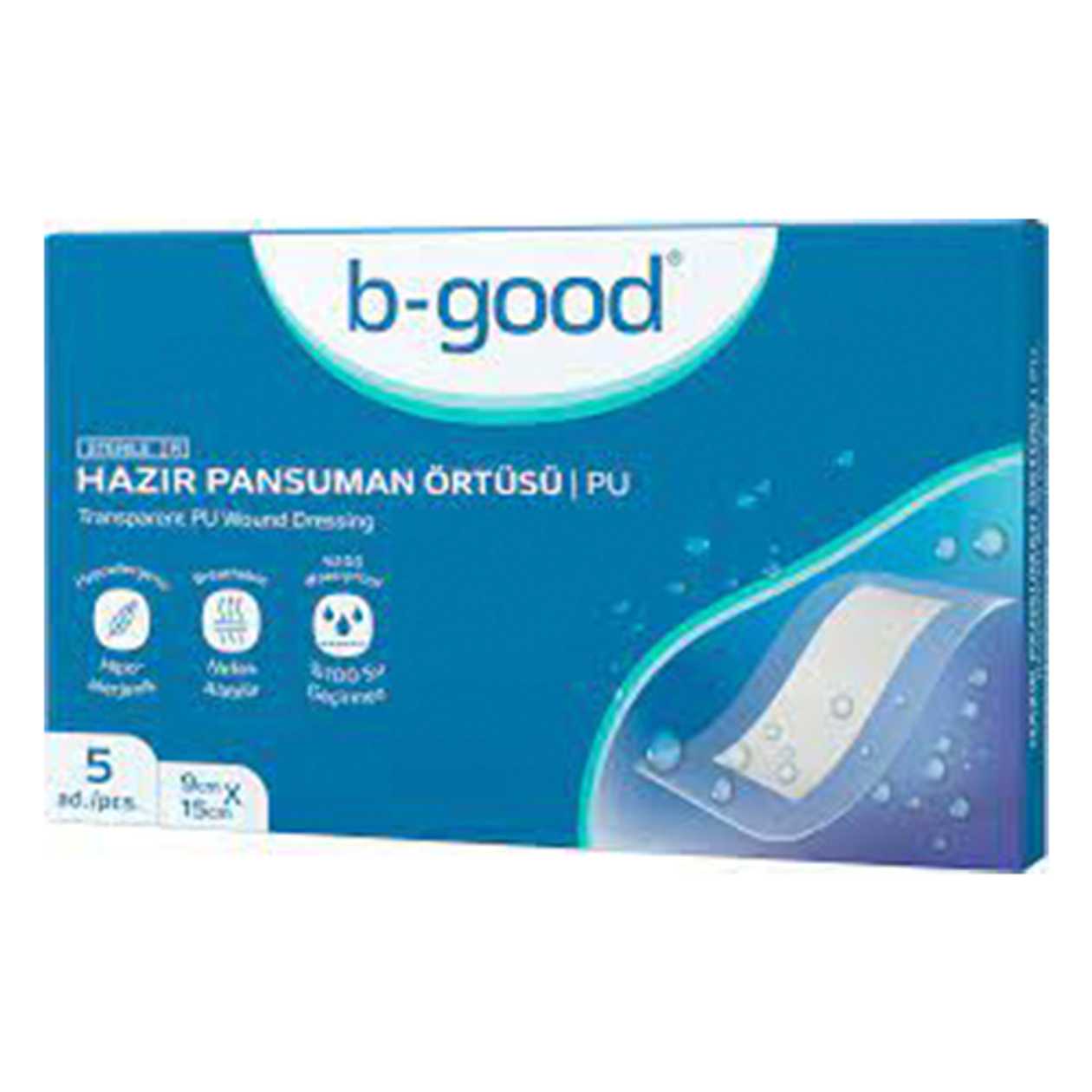 Leiko Sterile B-good Waterproof Wound Dressing 9cm x 15cm B6115P #1