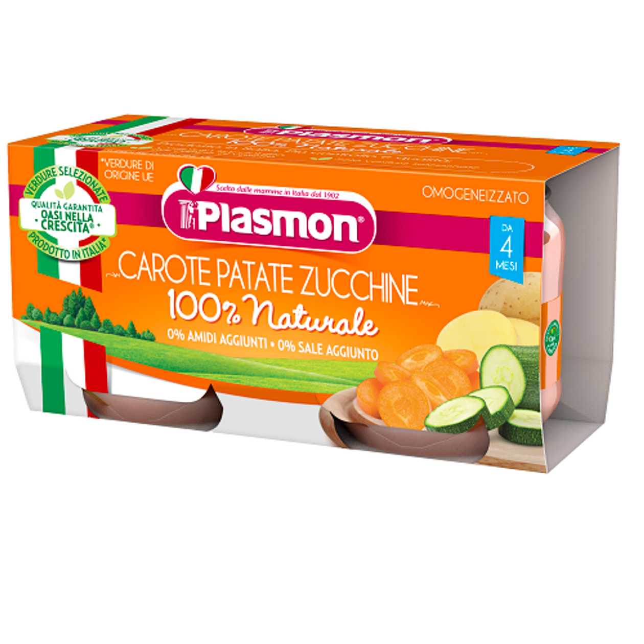 Plasmon - Carrot, Potato, and Zucchini Puree /4 months+/ 80g 3283 #2