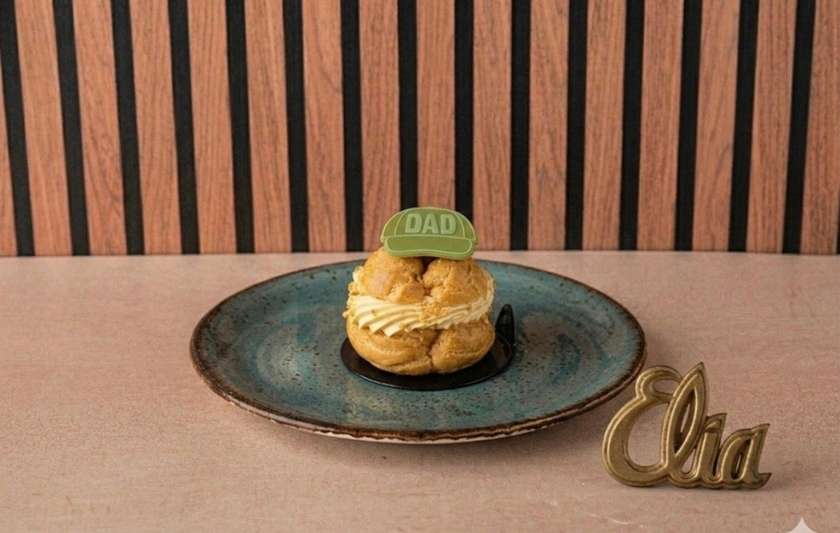 Father’s Day Biscoff cream profiterole