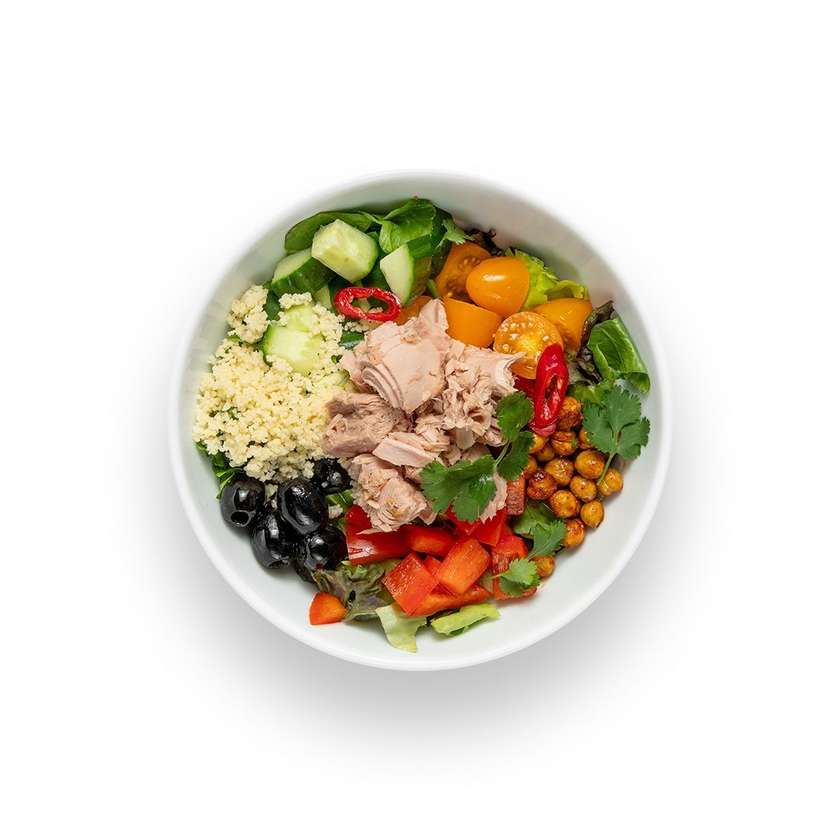 Moroccan bowl with tuna