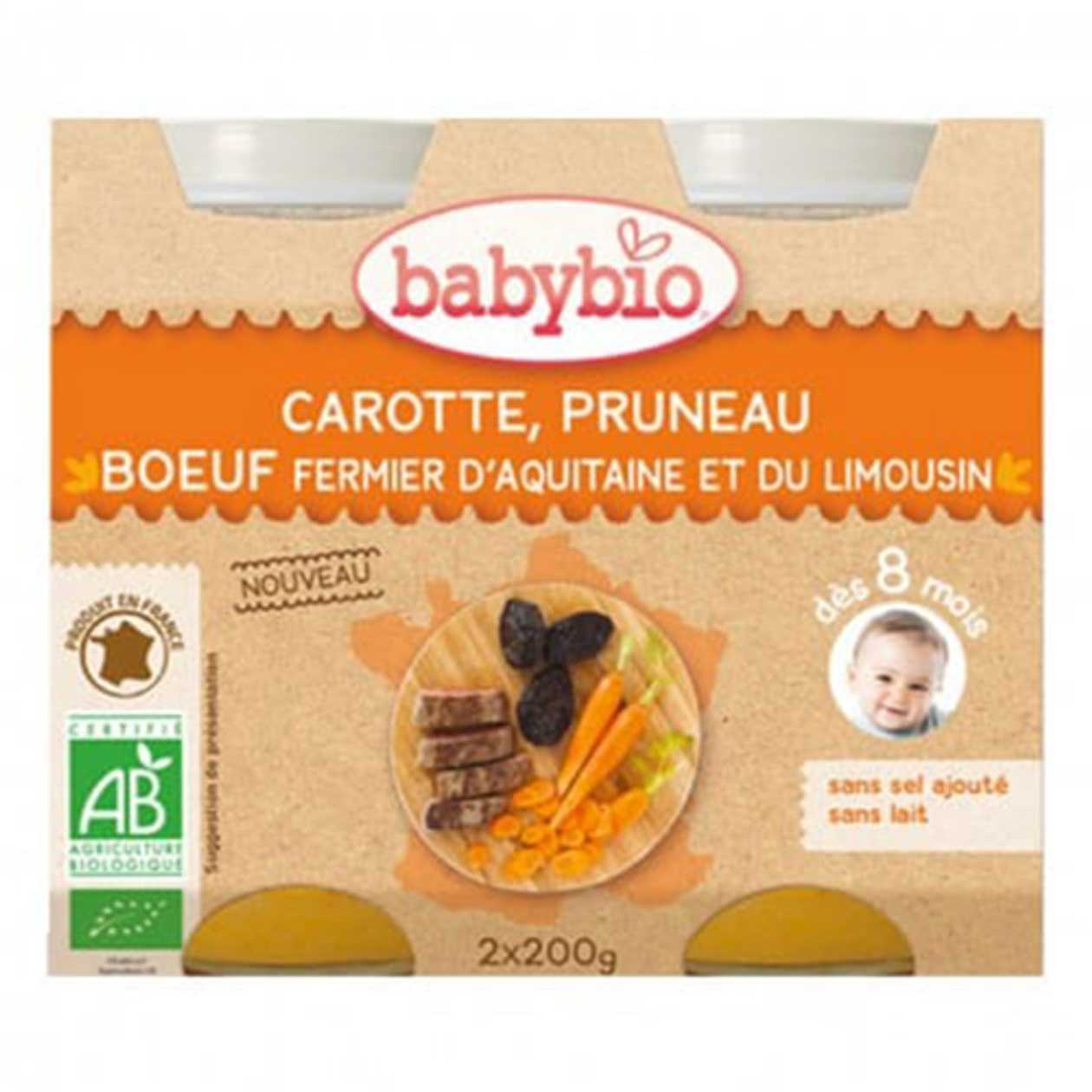 Beibibio - Lunch Menu Beef Provencal with Plum /8 months+/ 200g 0651 #2