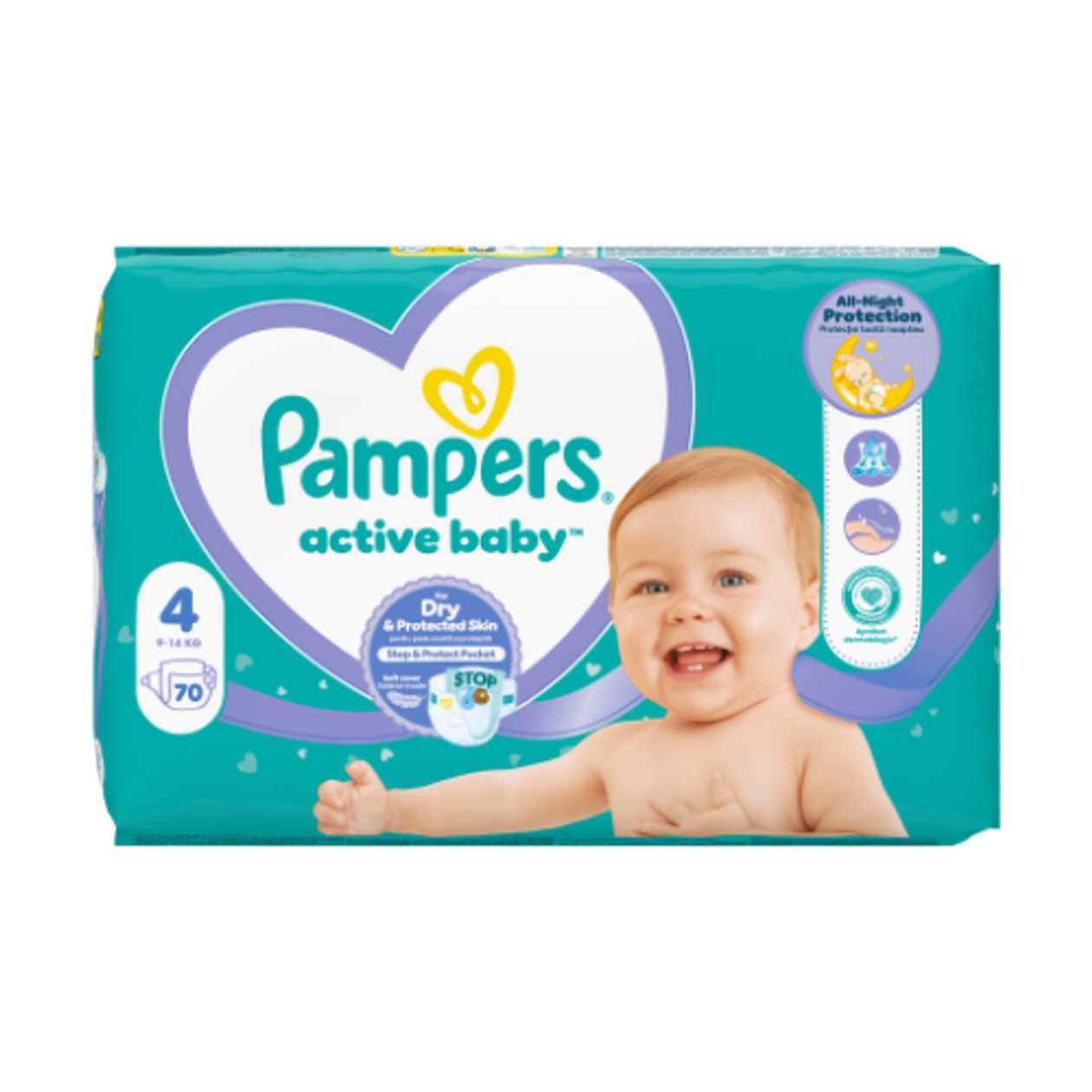 Pampers - Baby Diaper Size 4 (9-14 kg) Maxi 4769/8250/2910 #70