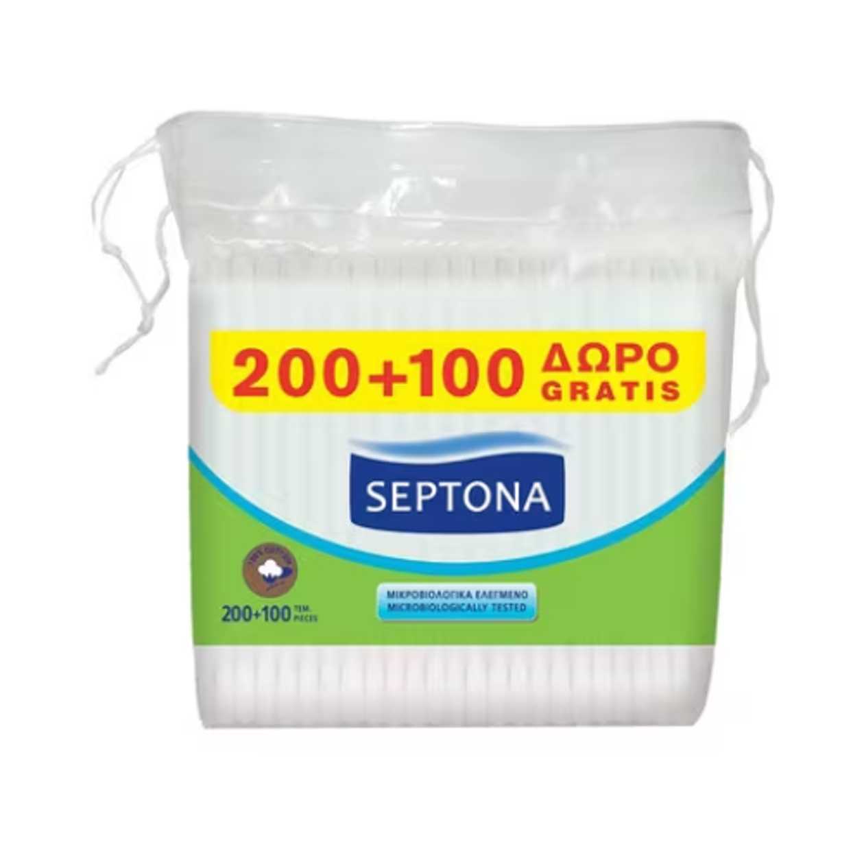 Septona - Ear Swabs (200+100) Cellophane 135-3017/0000 #300