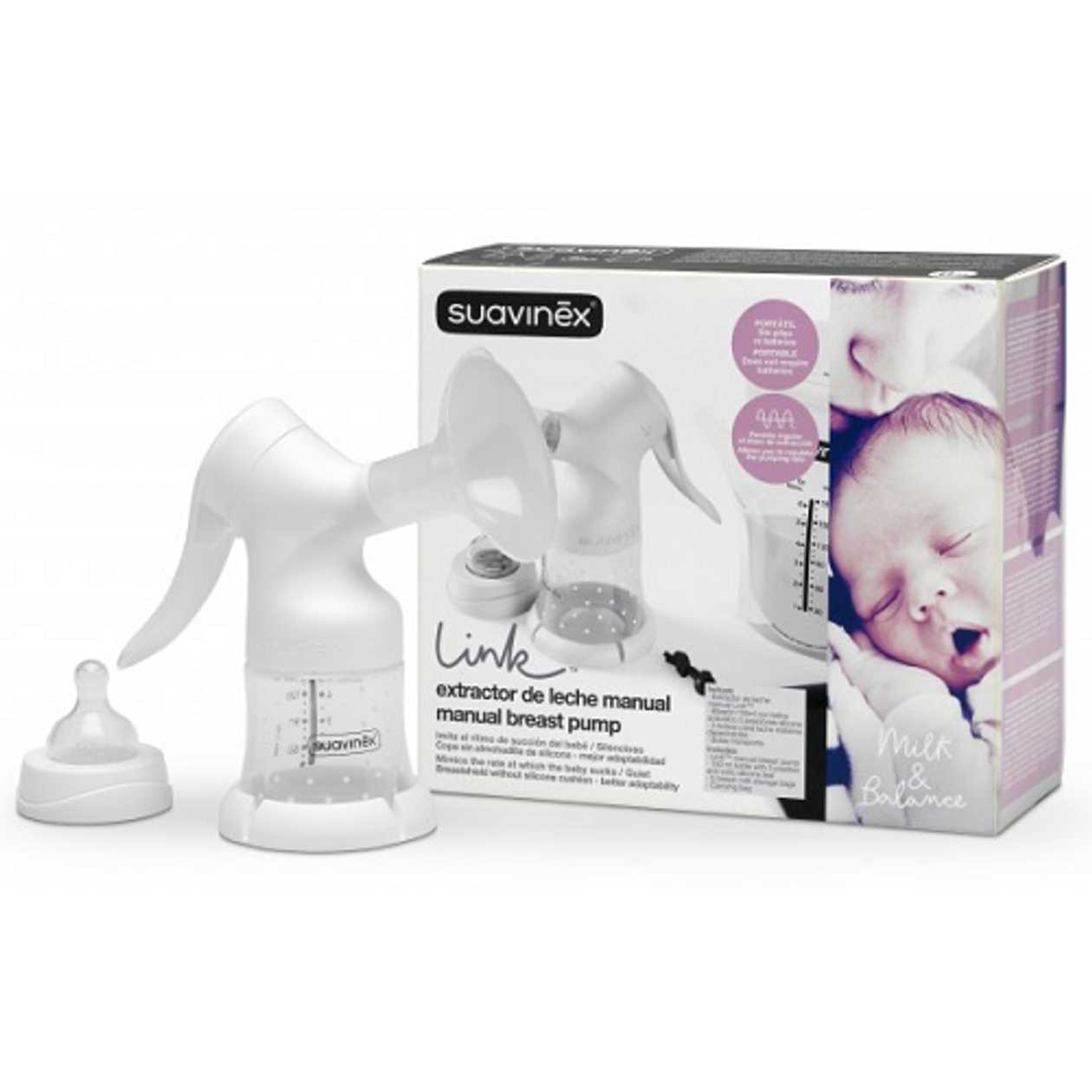 Suavinex - Mechanical Milk Extractor Pump, with Bag and Containers 5179