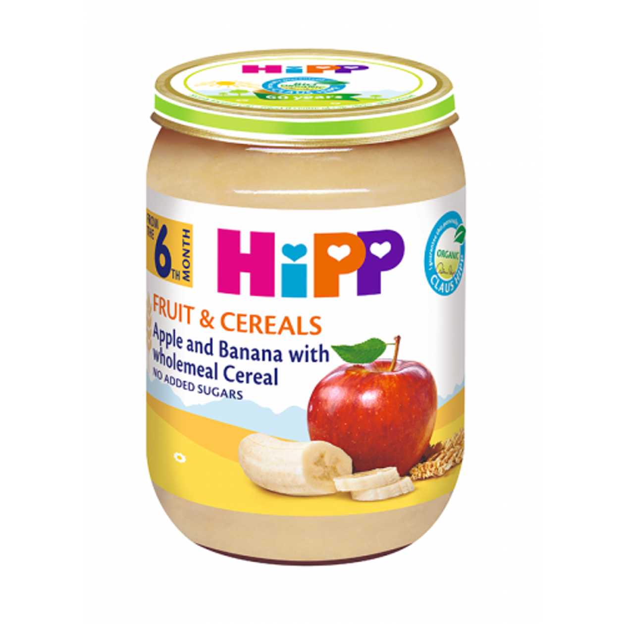 Hipp - Fruit Puree with Grain, Banana and Apple /6 months+/ 190g 4803-01