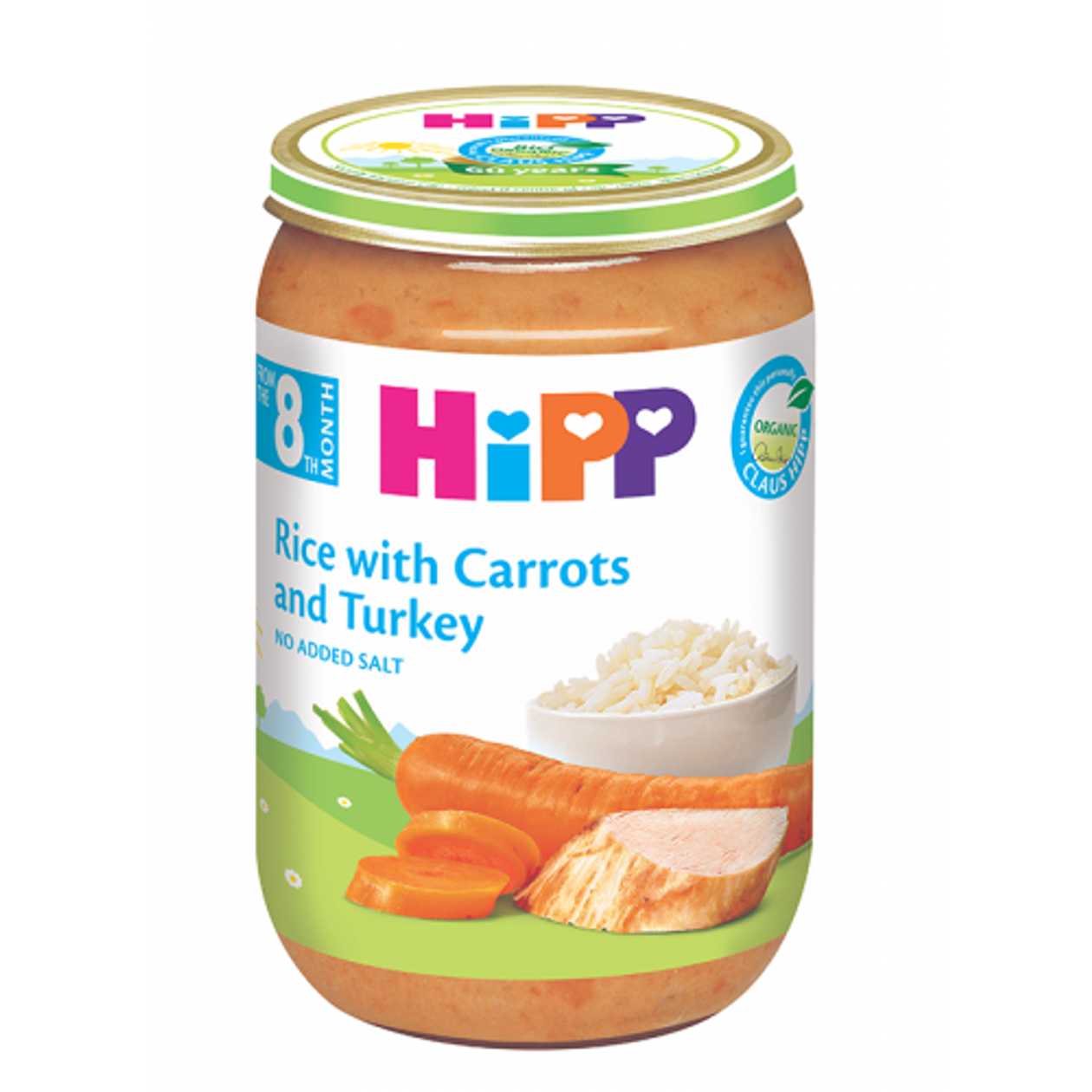 Hipp - Dinner with Veal, Rice, and Carrots /4 months+/ 190g 6143