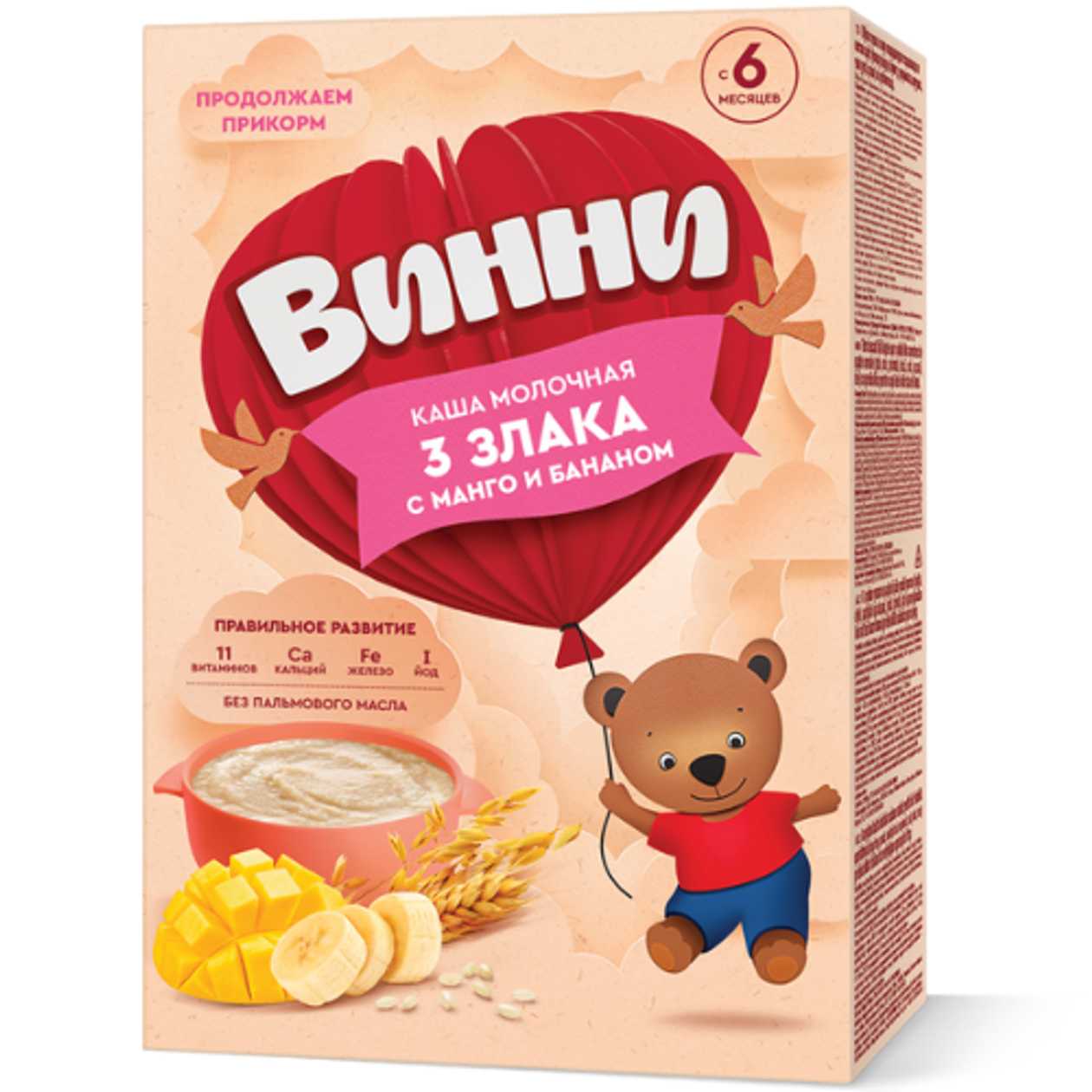 Vini - Milk Porridge with Mango and Banana /6 months+/ 200g 4879