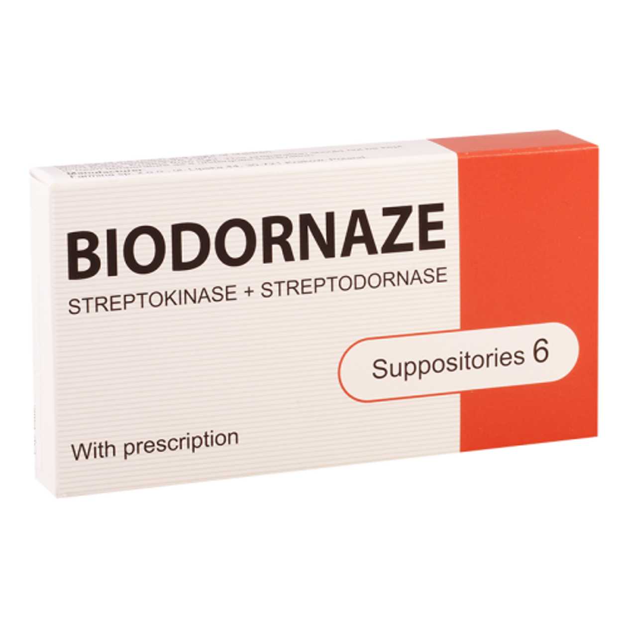 Biodornase Rectal Suppository 15000 SE + 1250 SE #6