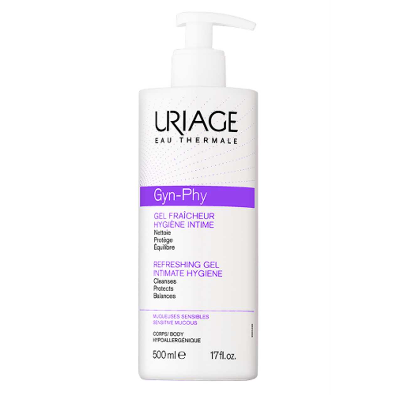 Uriage - Gel for Intimate Hygiene for Sensitive Skin, Daily Use, 500ml