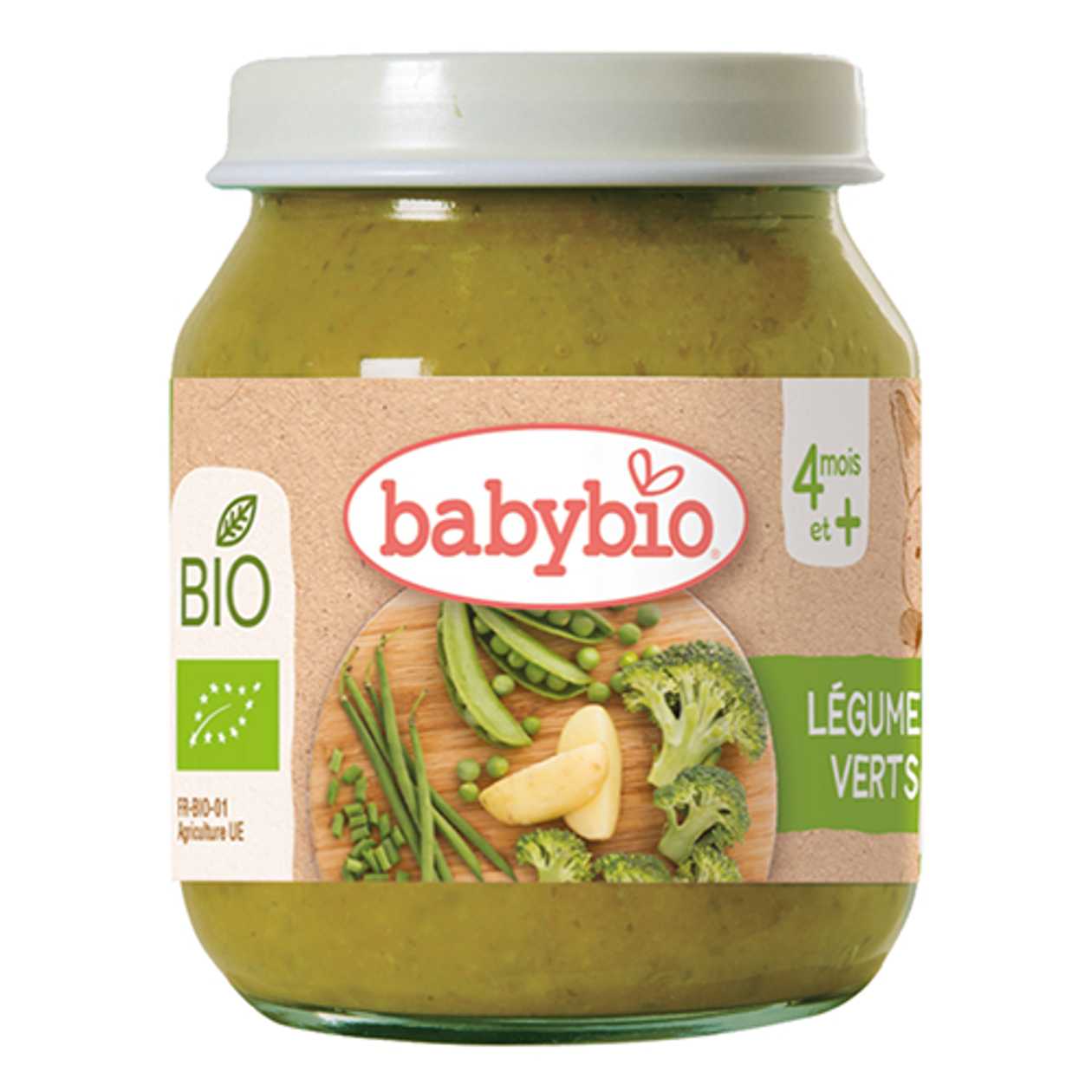 Beibibio - Puree "Lunch Menu" Broccoli, Peas, Green Beans, and Potatoes with Dill /6 months+/ 130g 9419