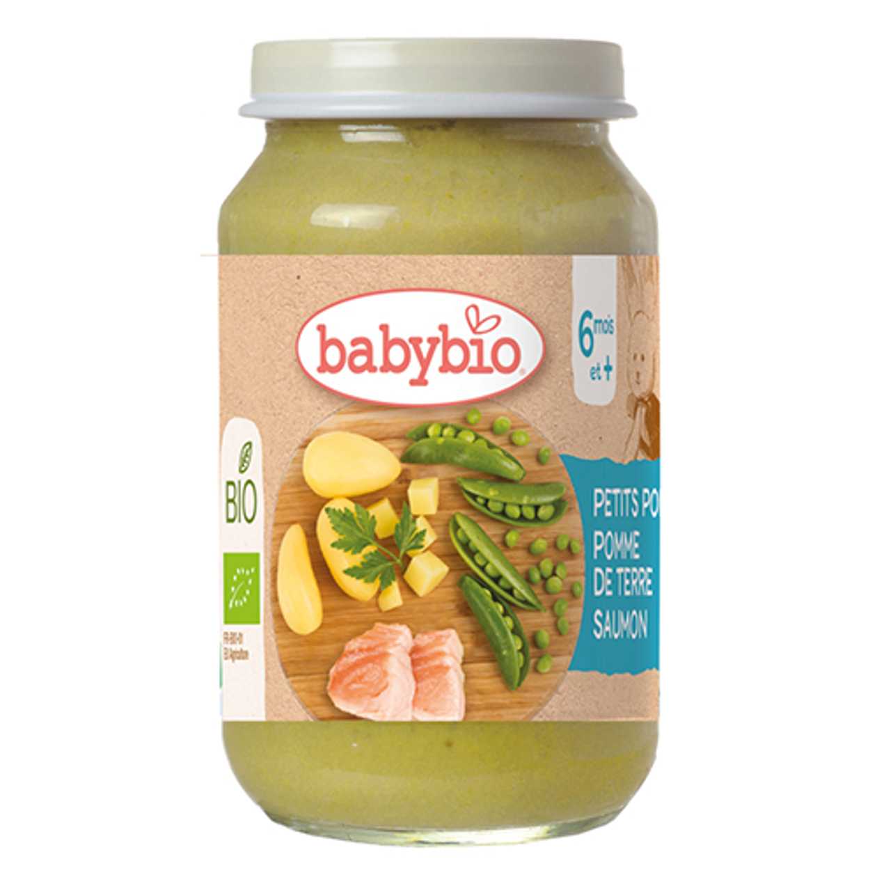 Babibio - Lunch Menu with Salmon and Vegetable Mix /6 months+/ 200g 9198