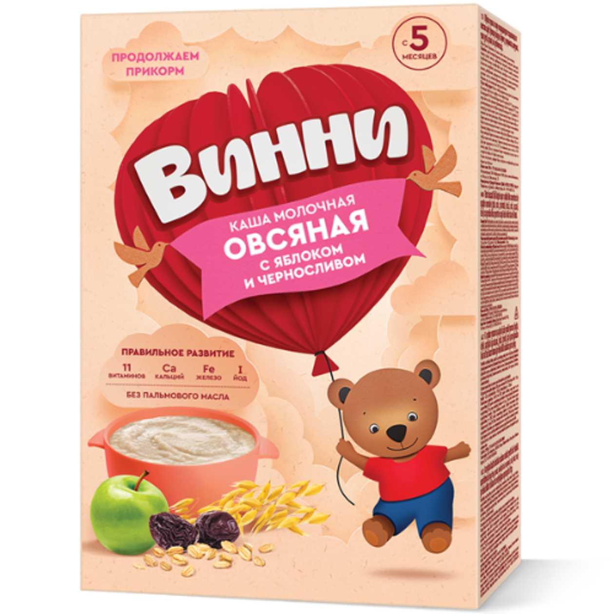 Wine - Milk Oatmeal with Apple and Plum /5 months+/ 200g 4886